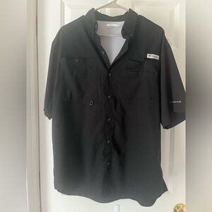 Men’s Columbia PFG Omni-shield short sleeve in Black